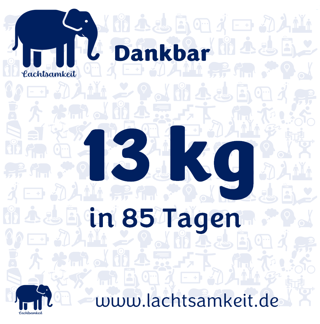 13kg in 85 Tagen